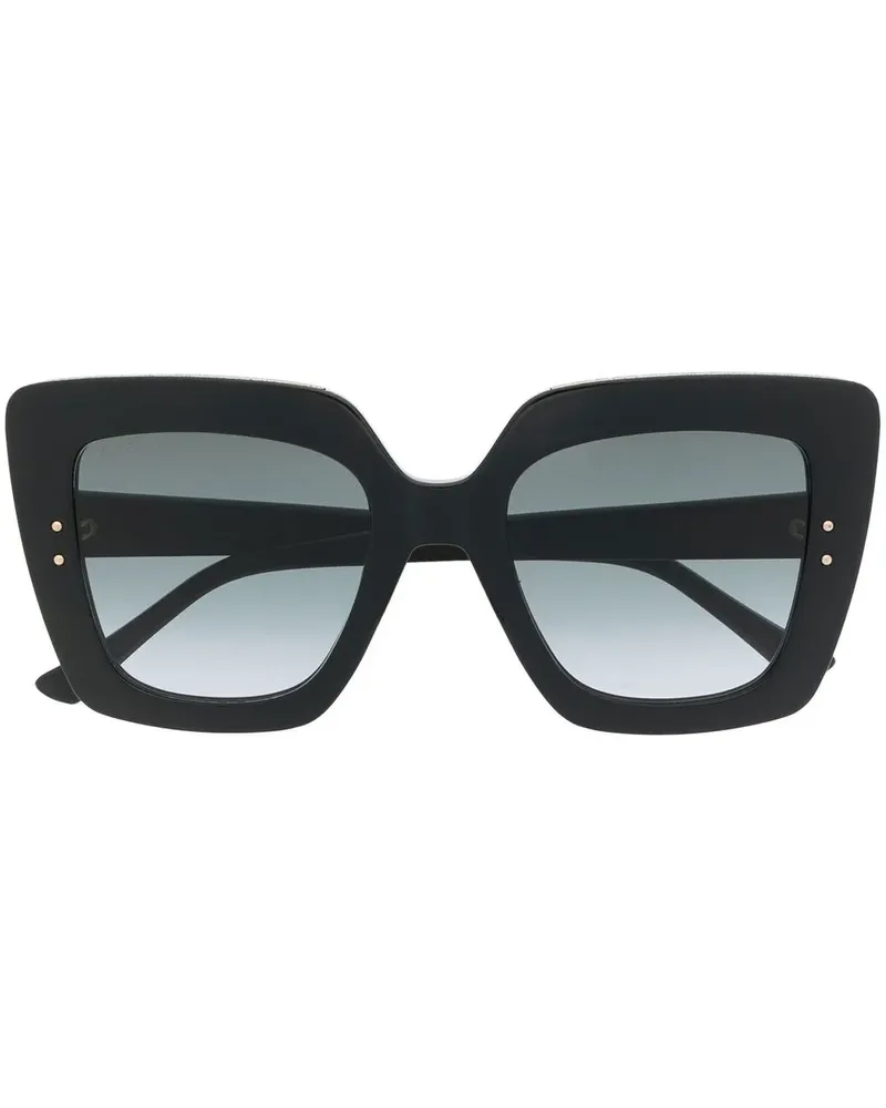 Jimmy Choo Eckige Sonnenbrille mit Farbverlauf - Schwarz Schwarz