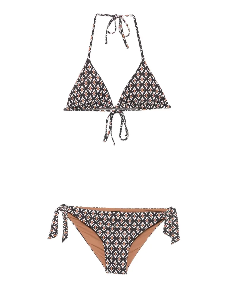 IU Rita Mennoia geometric-print bikini - Nude Nude