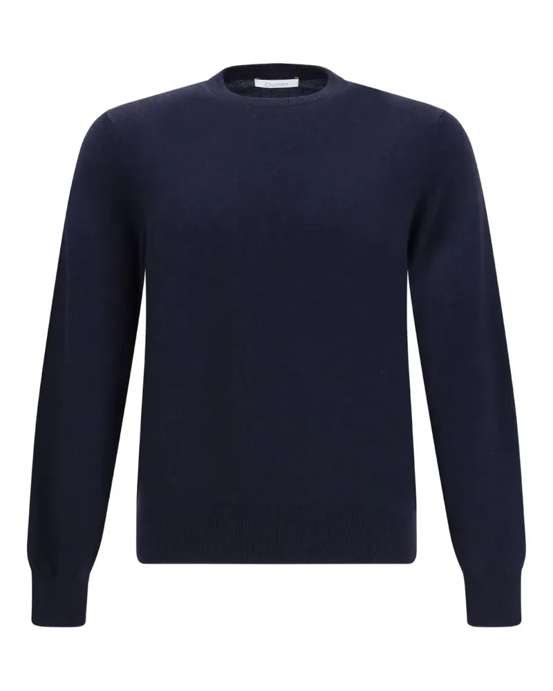 Cruciani crew-neck fine-knit sweater - Blau Blau