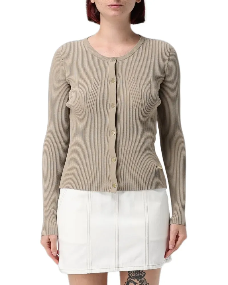 Emporio Armani Gerippter Cardigan mit Knöpfen - Nude Nude