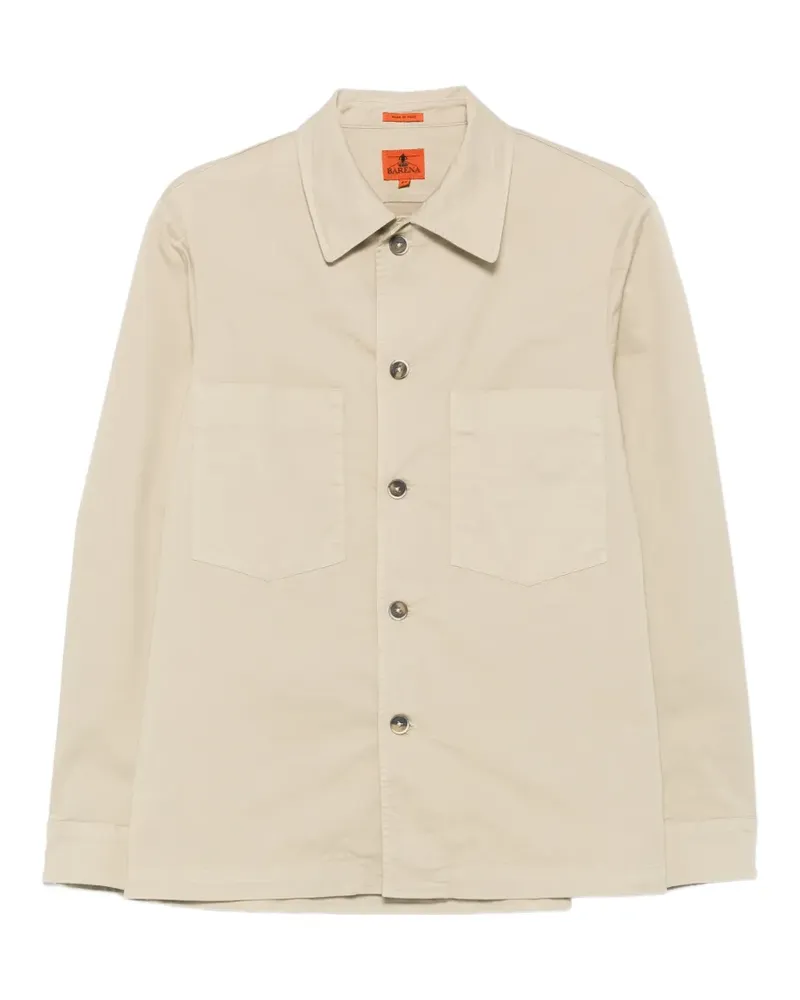 BARENA Fio patch-pocket overshirt - Nude Nude