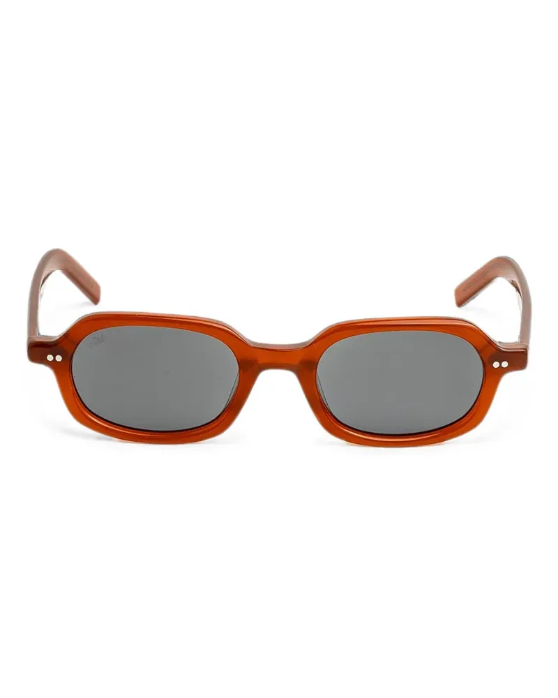 AKILA Psyche geometric-frame sunglasses - Braun Braun