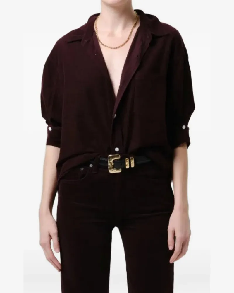 Citizens of humanity corduroy chest-pocket shirt - Violett Violett