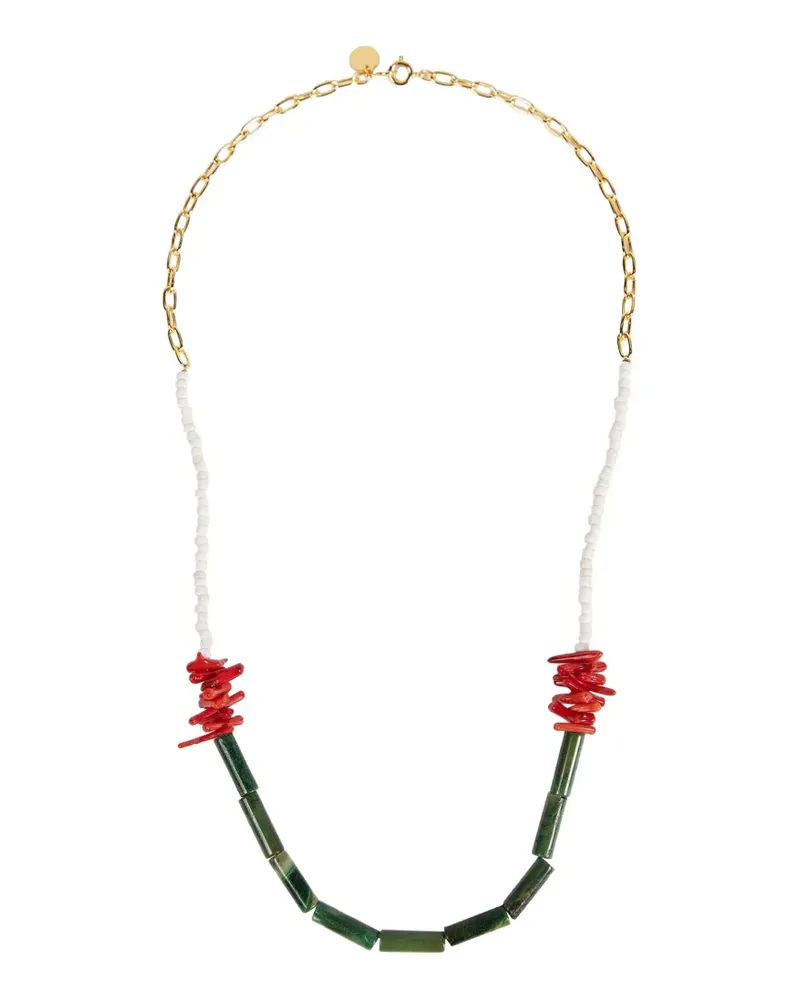 Undercover beaded necklace - Gold Gold