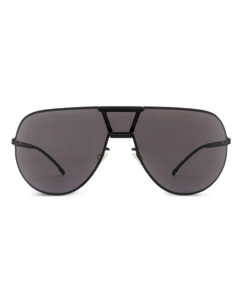 Mykita MR005 Sonnenbrille mit geometrischen Gestell - Schwarz Schwarz