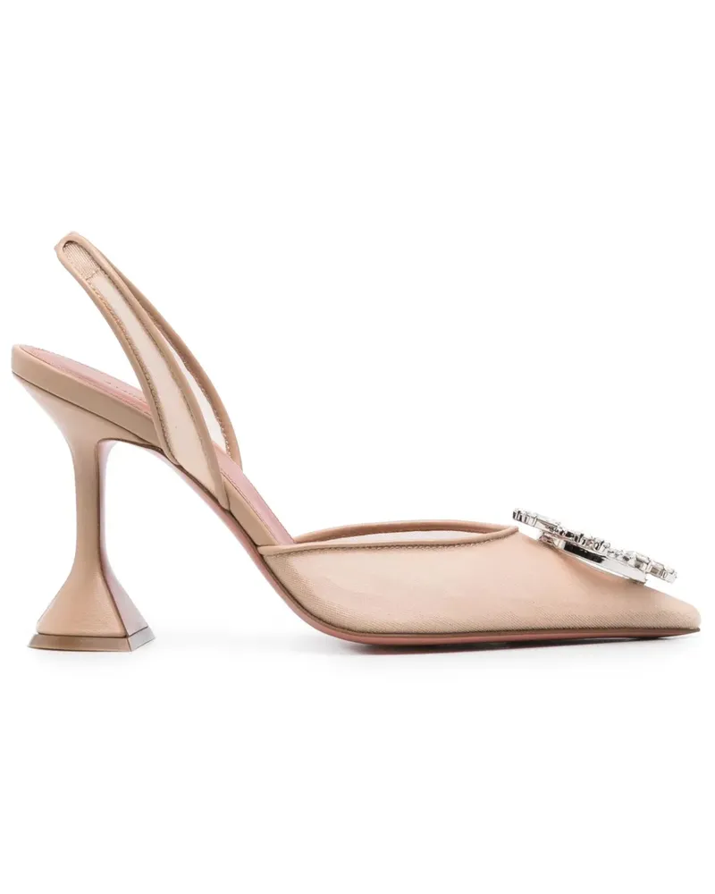 Amina Muaddi Begum Pumps 95mm - Nude Nude