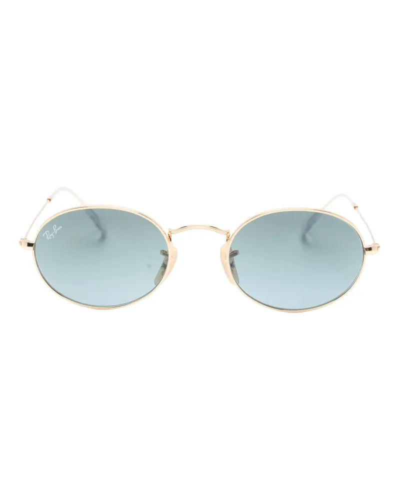 Ray Ban Sonnenbrille mit ovalem Gestell - Gold Gold