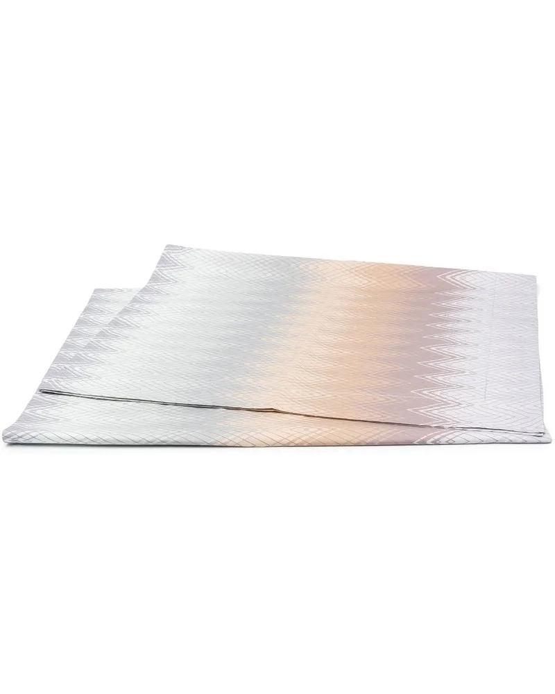 Missoni Home Set aus zwei Kissenbezügen mit Zickzackmuster - Grau Grau