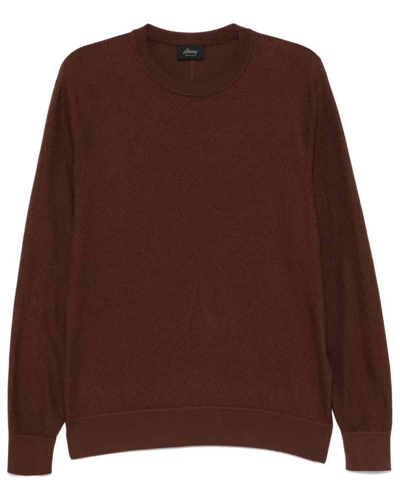 Brioni Pullover mit Rundhalsausschnitt - Braun Braun