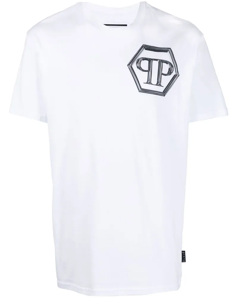 Philipp Plein T-Shirt mit Logo-Print - Weiß Weiß