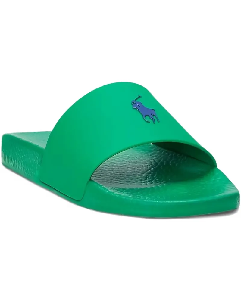 Ralph Lauren Pantoletten mit Logo-Verzierung - Grün Grün