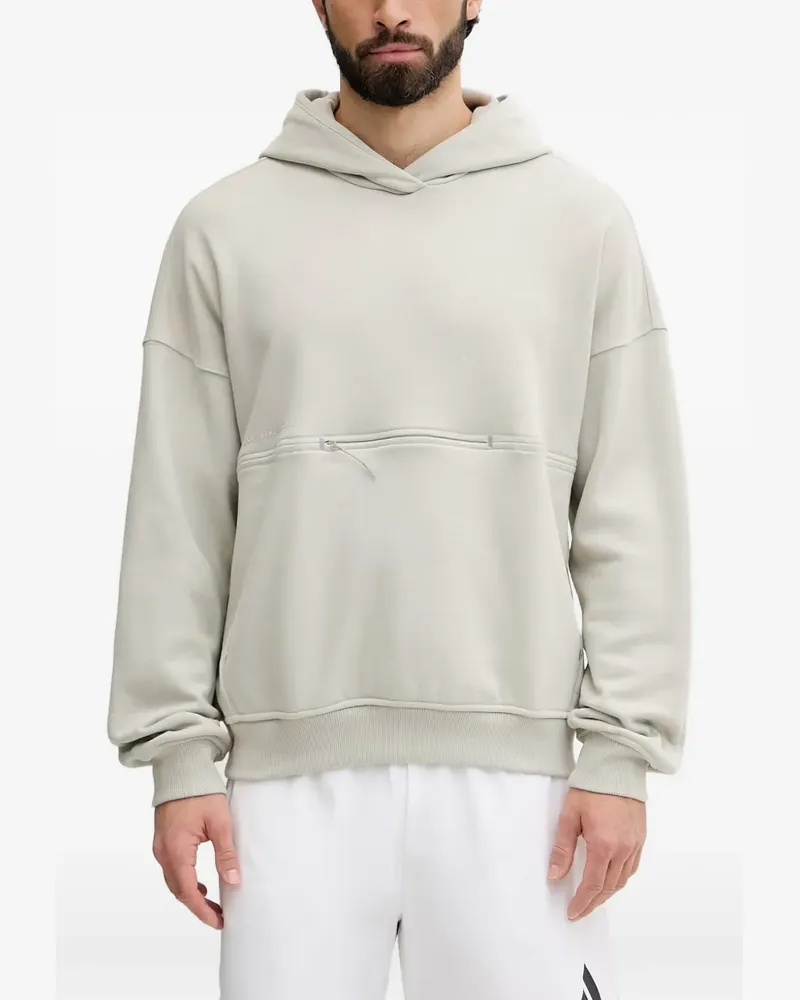 adidas x Hermanos Koumori Hoodie mit tiefen Schultern - Grau Grau
