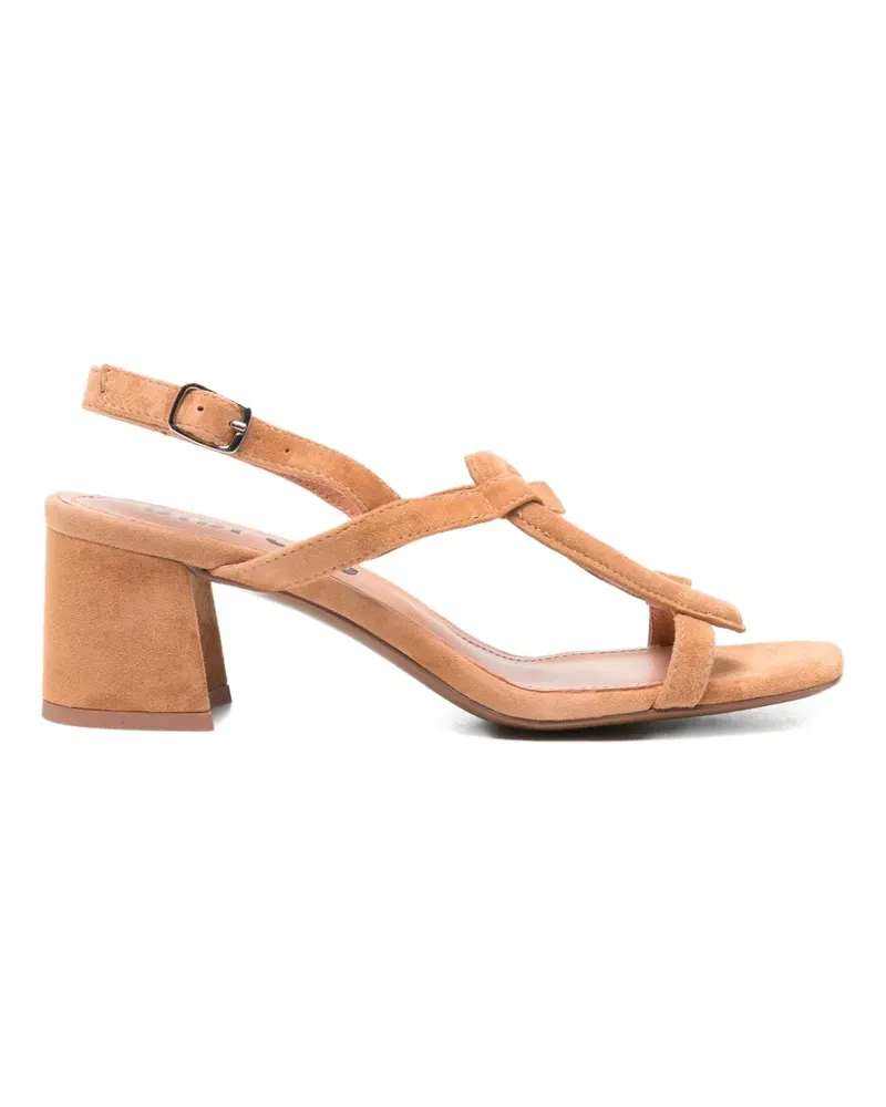 Bibi Lou suede-finish slingback sandals - Nude Nude