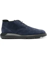 Hogan Schnürstiefel aus Wildleder Blau