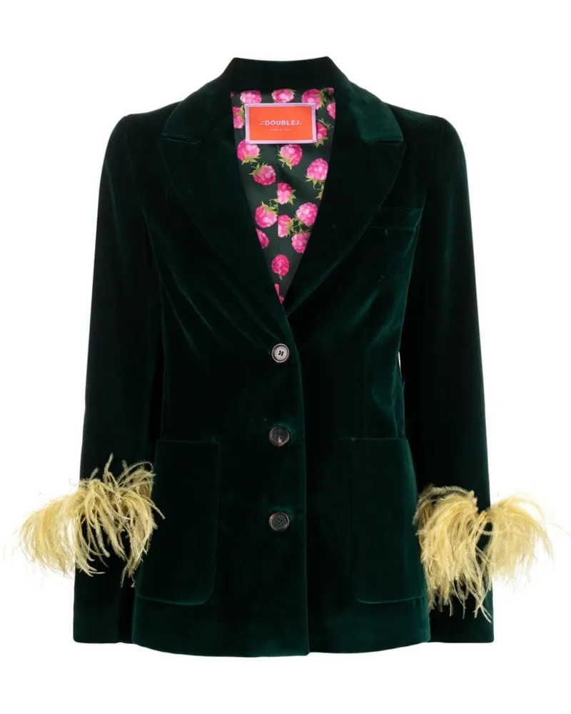La DoubleJ Keaton Blazer mit Federn - Grün Grün