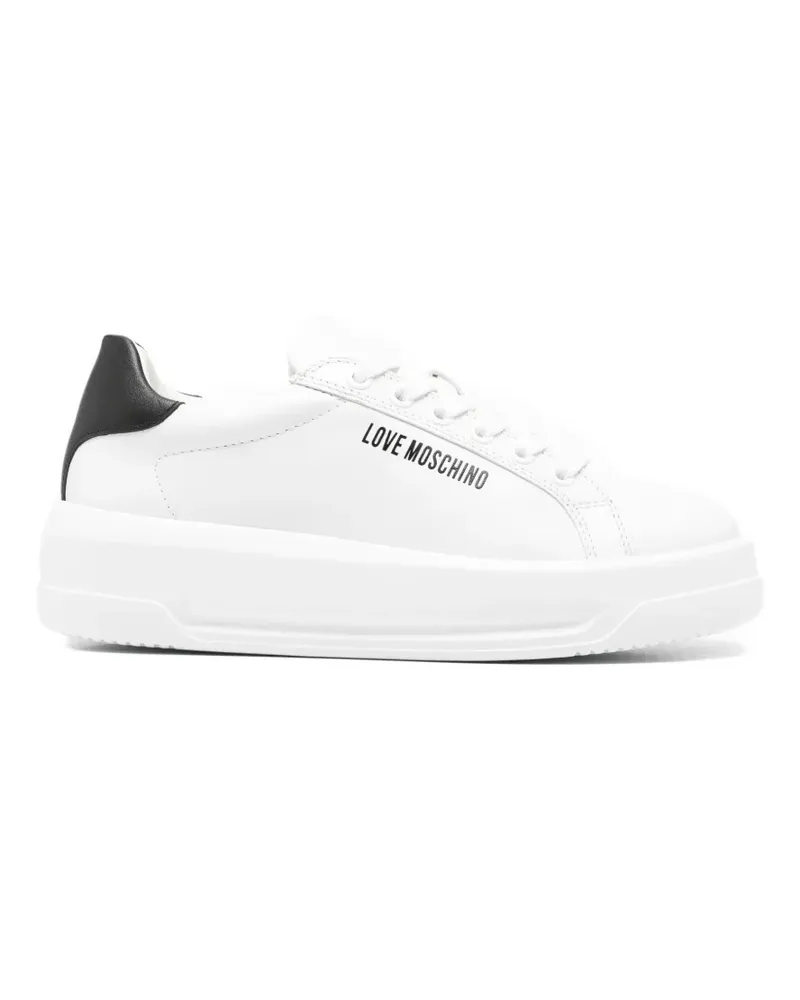 Moschino logo sneakers - Weiß Weiß