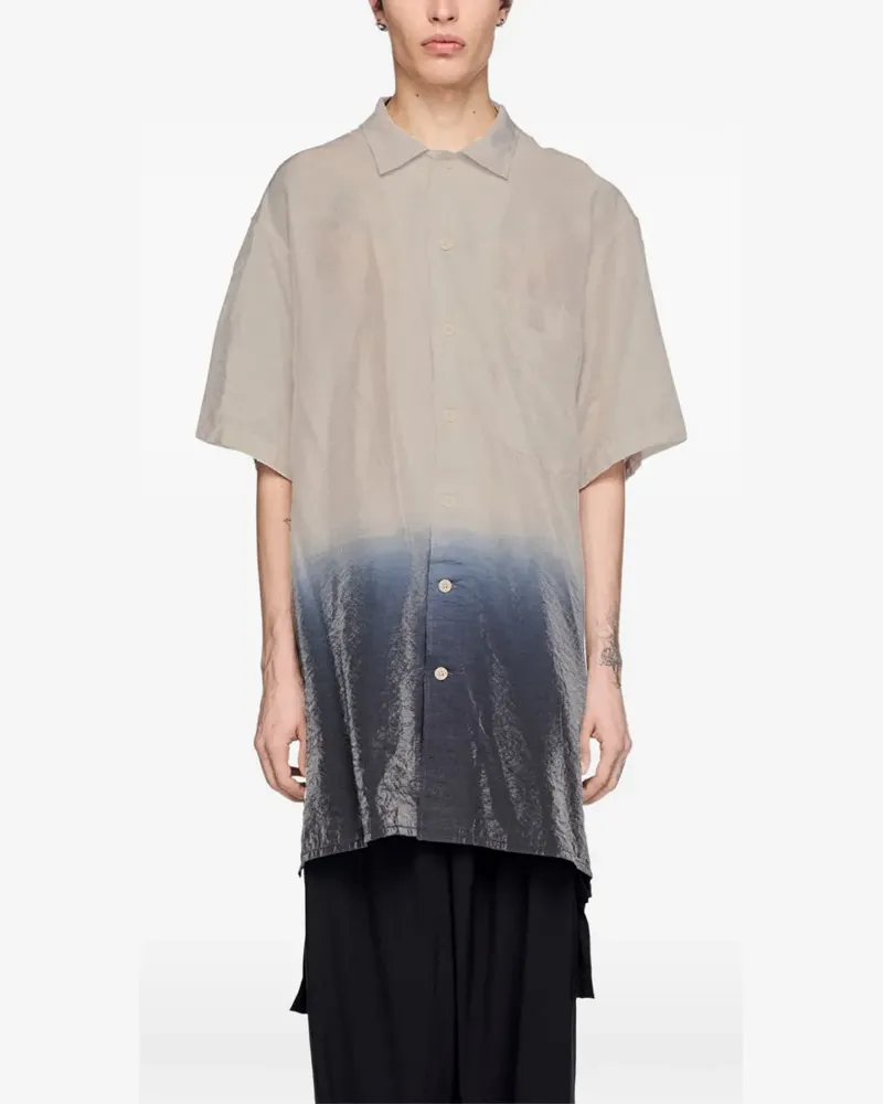 Y-3 dip-dye short-sleeve shirt - Nude Nude