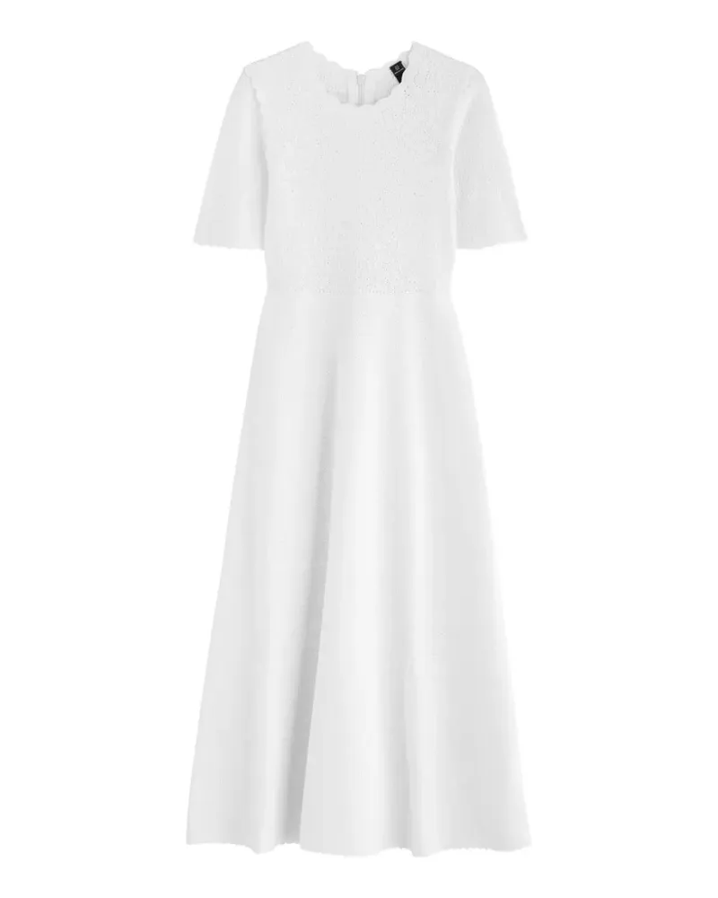 Needle & Thread Pointelle-Kleid mit Blumen - Weiß Weiß