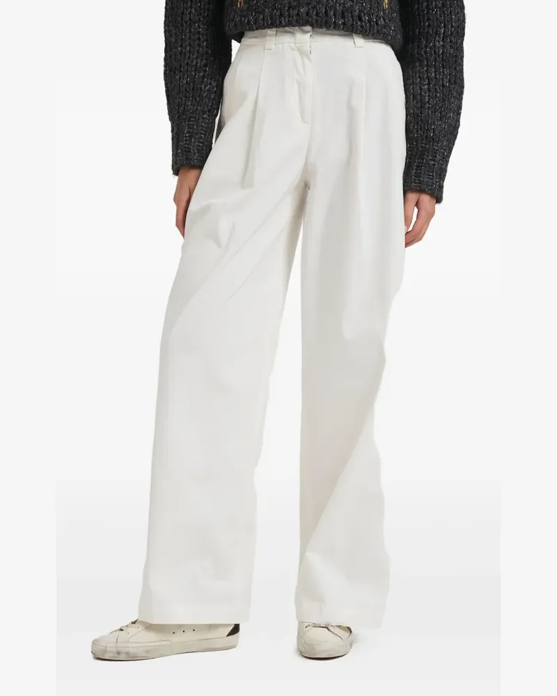 Peserico pleated trousers - Weiß Weiß