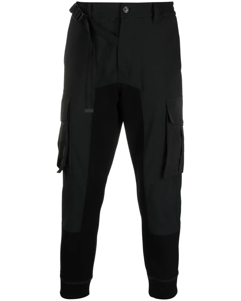 Dsquared2 Cargohose mit geradem Schnitt - Schwarz Schwarz