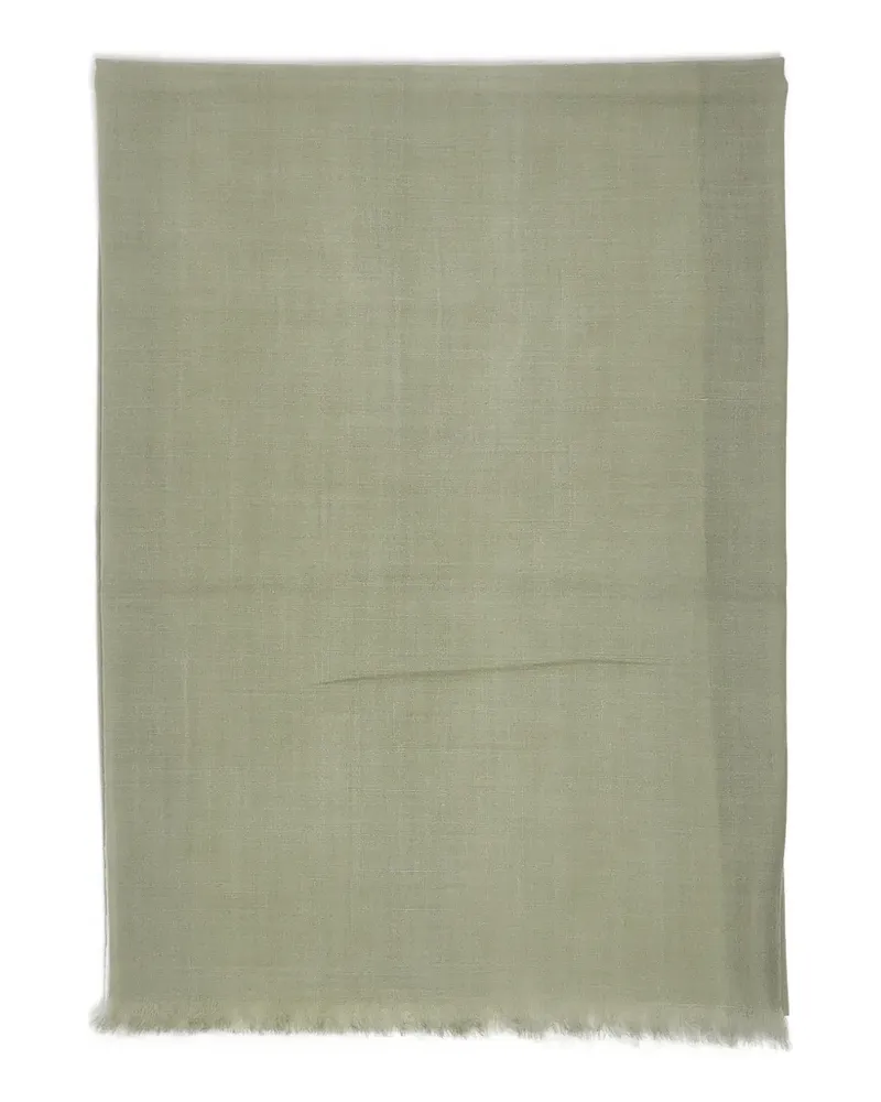 Gran Sasso ombré frayed scarf - Grün Grün