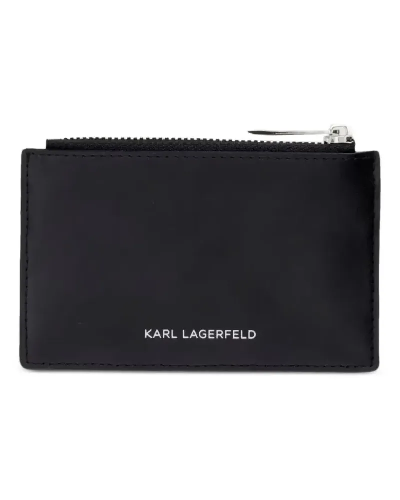 Karl Lagerfeld Kartenetui mit Logo-Schild - Schwarz Schwarz