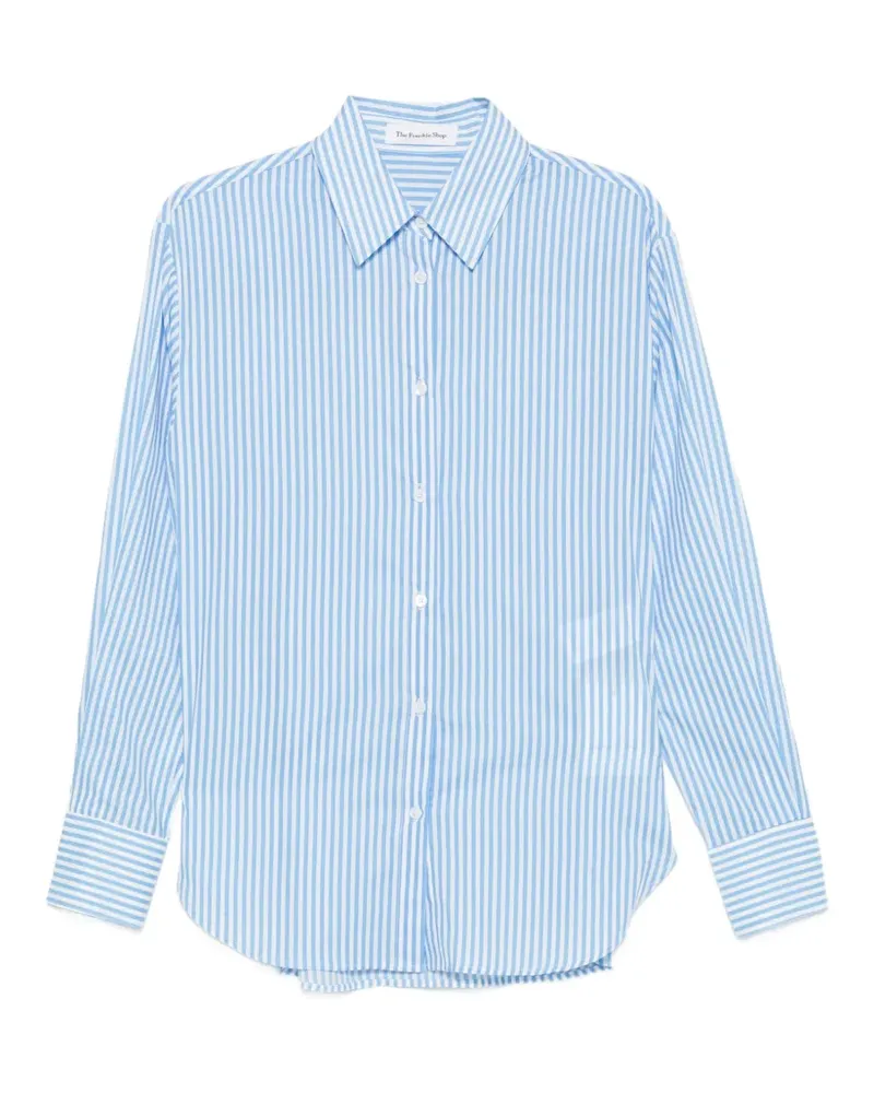 FRANKIE Shop Peri vertical-stripe shirt - Blau Blau