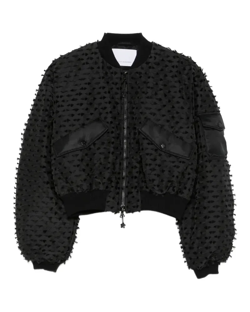 Cecilie Bahnsen Jacke mit ausgestelltem Saum - Schwarz Schwarz
