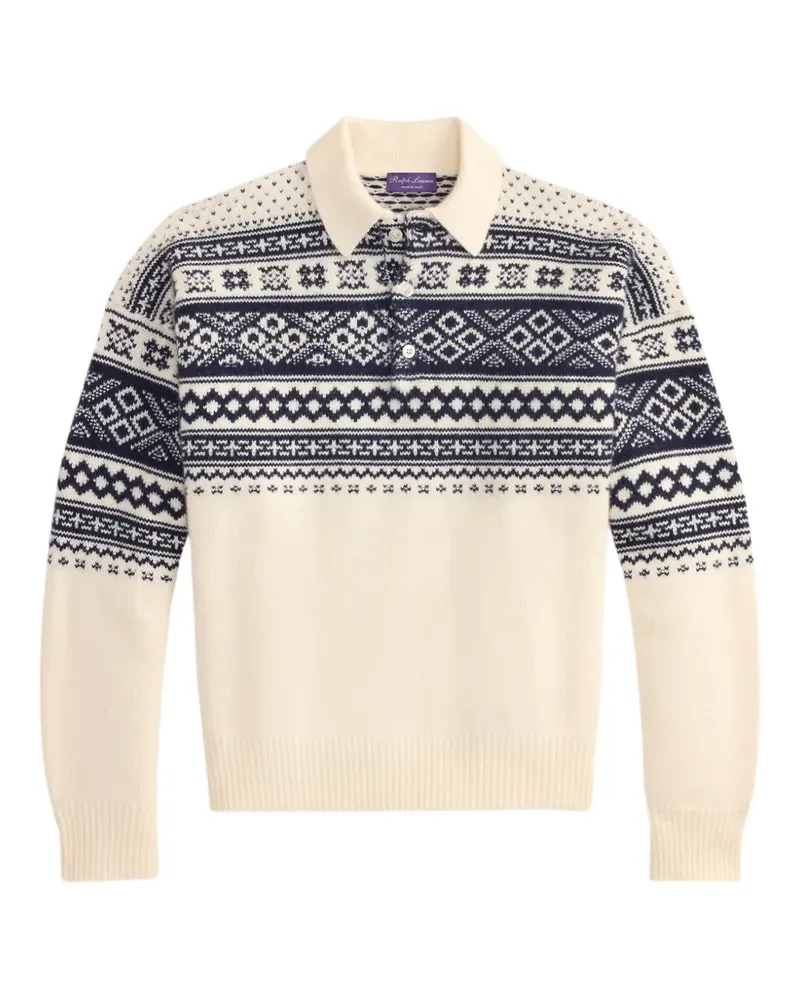 Ralph Lauren Kaschmirpullover mit Fair-Isle-Intarsie - Nude Nude