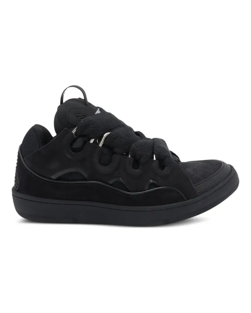 Lanvin Curb Sneakers aus Wildleder - Schwarz Schwarz