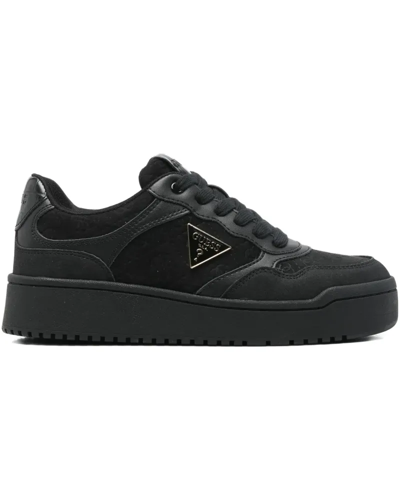 Guess Miram9 logo-plaque sneakers - Schwarz Schwarz