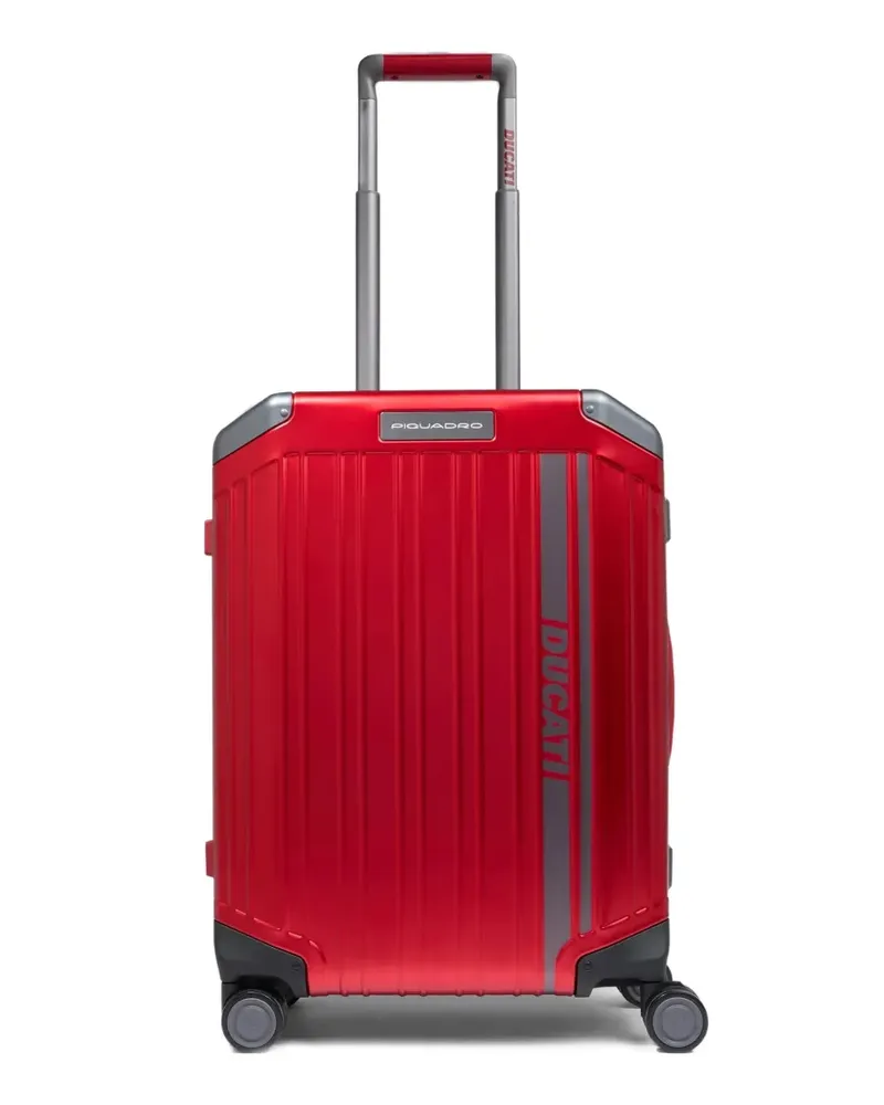 Piquadro x Ducati Rollkoffer mit Logo - Rot Rot