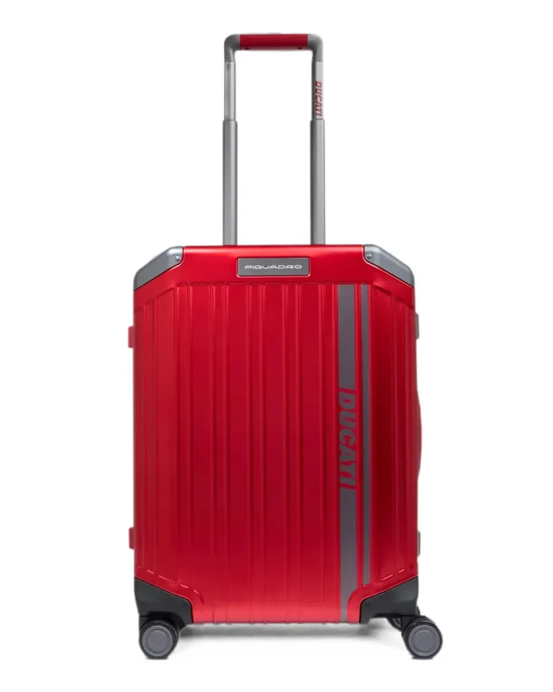 Piquadro x Ducati logo-detail cabin trolley - Rot Rot