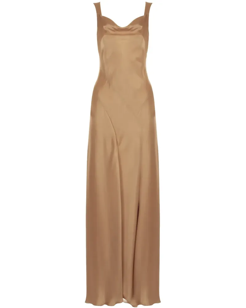 Alberta Ferretti Deepika Kleid - Braun Braun