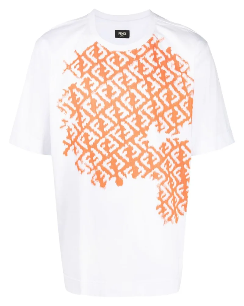 Fendi T-Shirt im Oversized-Look - Weiß Weiß