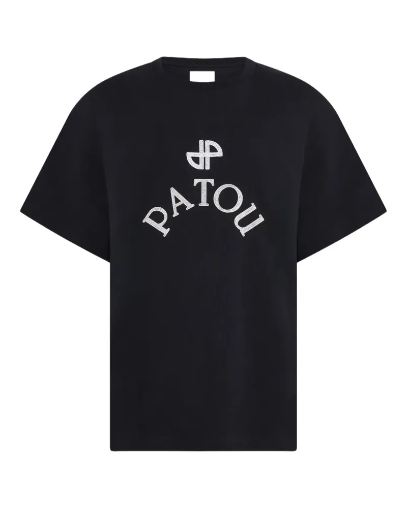 Patou T-Shirt mit Logo - Schwarz Schwarz