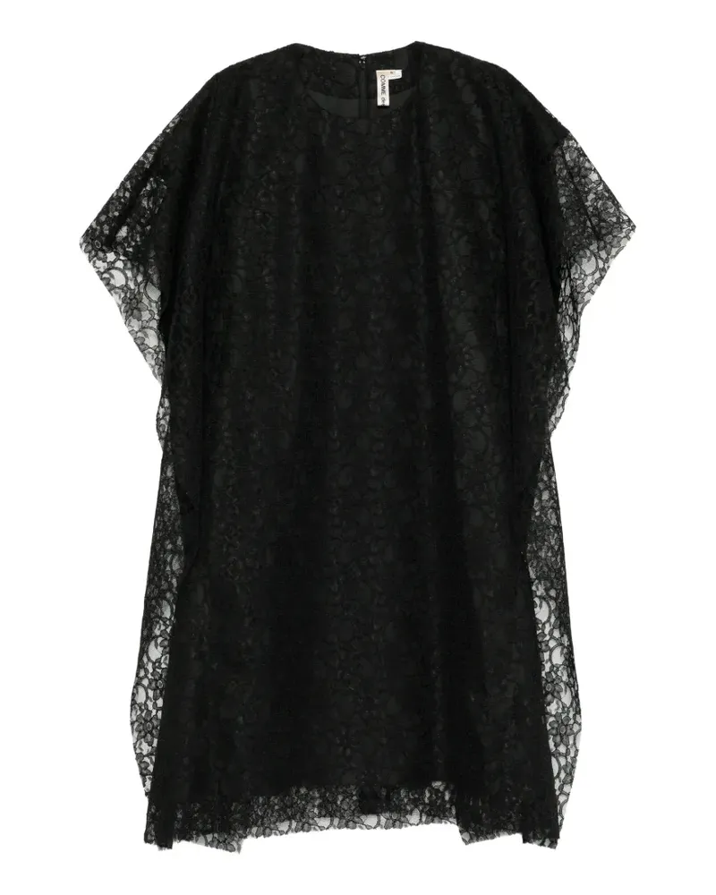 Comme des Garçons Midikleid aus Spitze - Schwarz Schwarz
