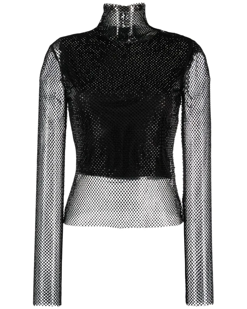 SPORTMAX Top mit Strass - Schwarz Schwarz