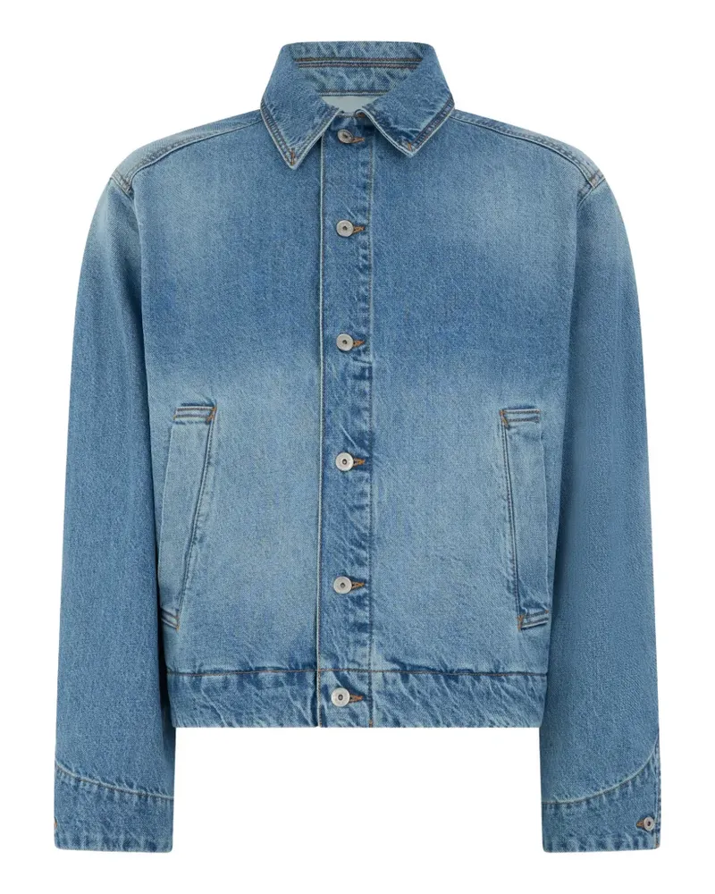 Jacquemus Jeansjacke mit spitzem Kragen - Blau Blau