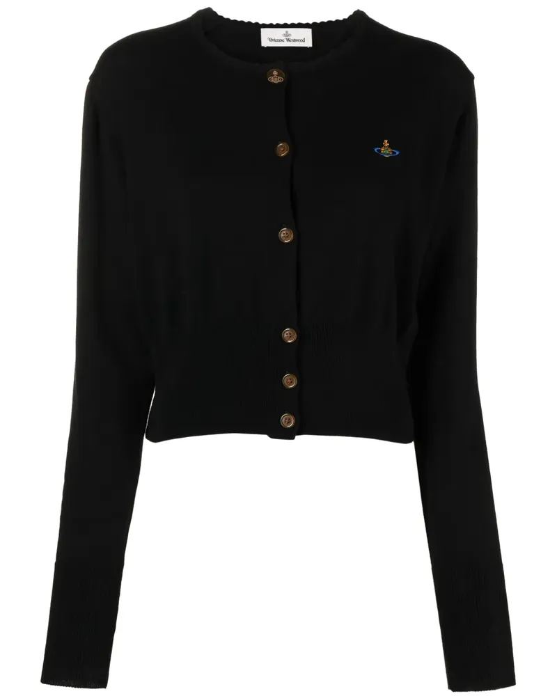 Vivienne Westwood Bestickter Bea Cardigan - Schwarz Schwarz