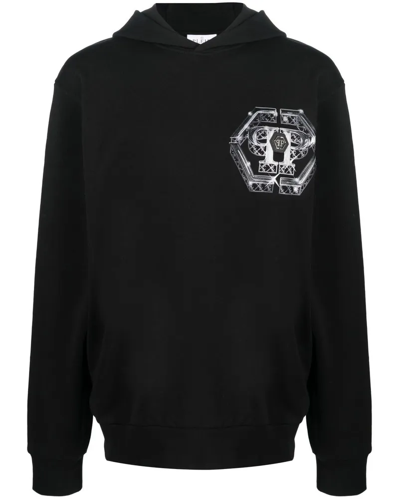 Philipp Plein Hoodie mit "Dark Romance"-Print - Schwarz Schwarz