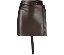Minirock mit hohem Bund - Braun