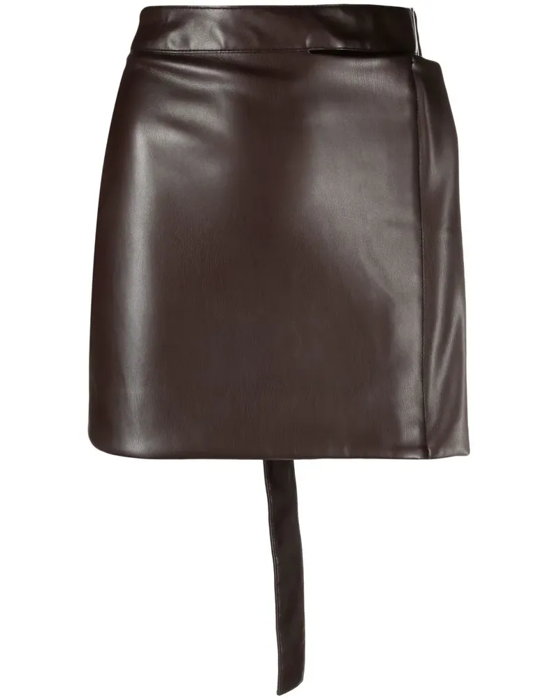 Eckhaus Latta Minirock mit hohem Bund - Braun Braun