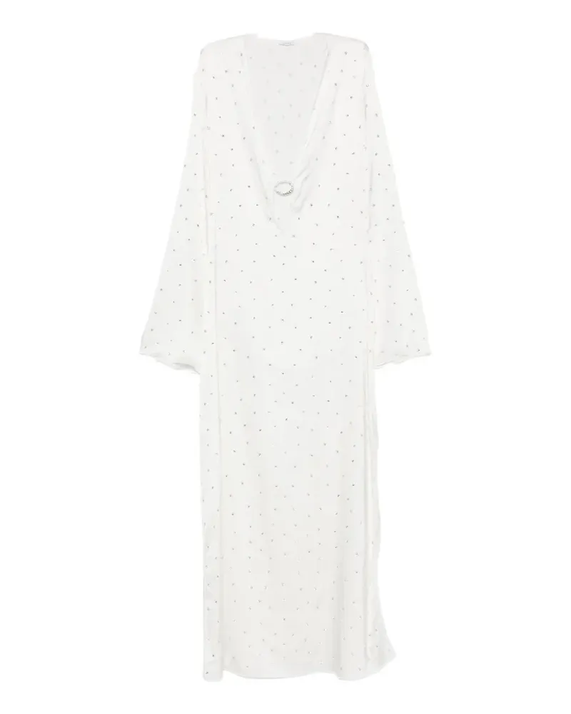 Oséree crystal-embellished ring-detail maxi dress - Weiß Weiß