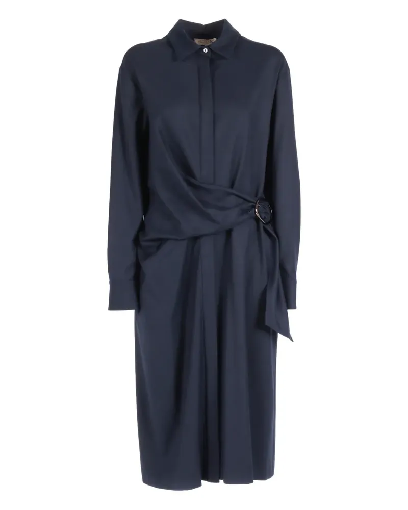 Antonelli Firenze buckle-detail shirt dress - Blau Blau