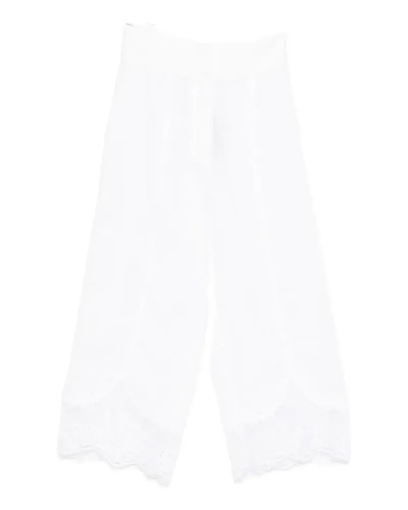Twin-Set lace trousers - Weiß Weiß