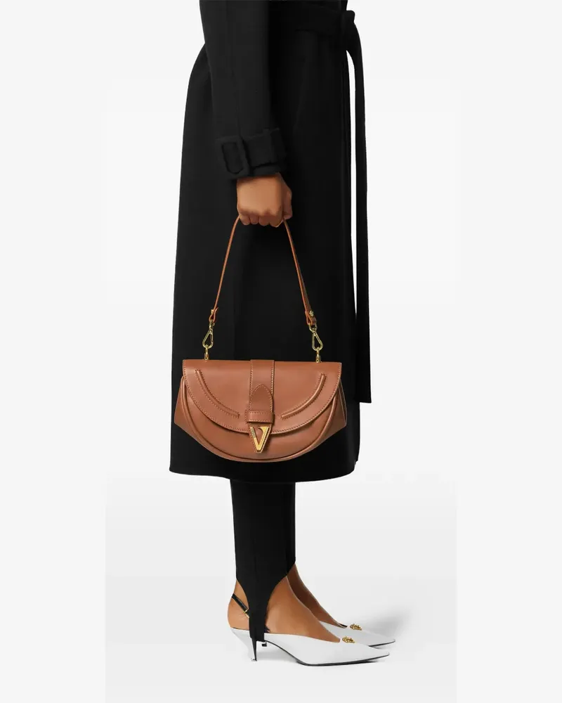 Versace Virtus Schultertasche - Braun Braun