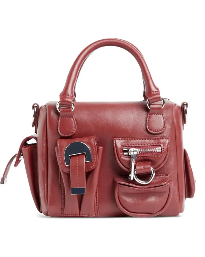 Cynthia Rowley Cargo-Mini-Tasche aus Leder - Rot Rot