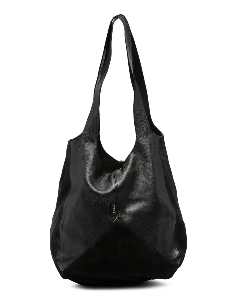 Chloé Ballontasche aus gekörntem Wildleder - Schwarz Schwarz