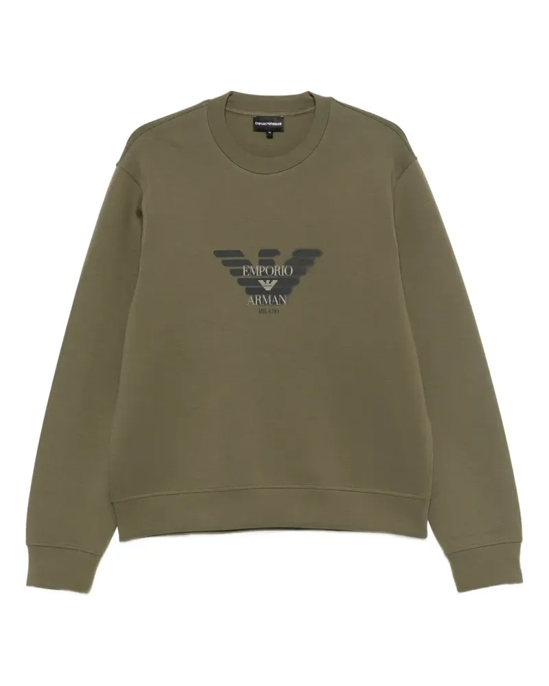 Emporio Armani Sweatshirt mit Logo-Print - Grün Grün
